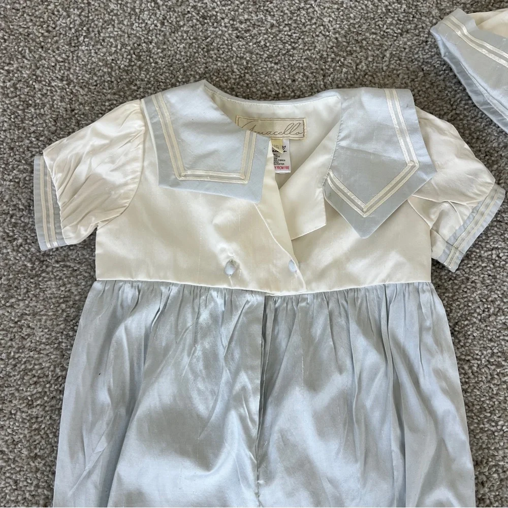 Amacello Baby Sailor Outfit - Light Blue & Cream